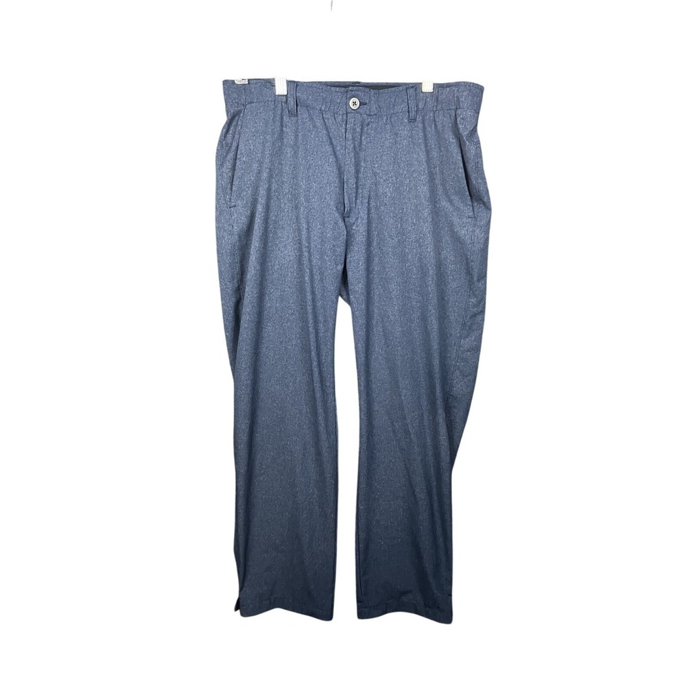 Under Armour Mens‎ Golf Pants Blue Textured Straight Leg Size 36x30
